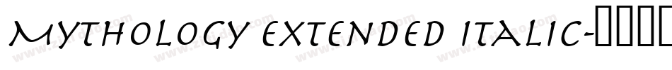 Mythology Extended Italic字体转换